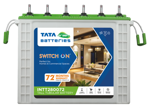 TATA Green 240Ah Tall Tubular Inverter Battery (INTT260072) 6 Years Warranty in Chennai.